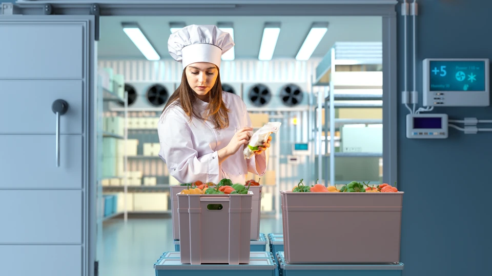 Chambre de réfrigération pour l'entreposage des aliments